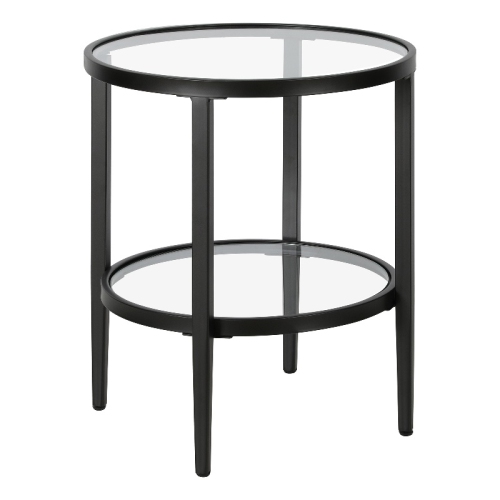 HENN&HART  19.63" Side Table In Black