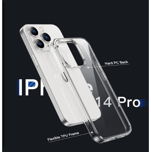 Crystal Clear Slim Protective Case for iPhone 14 Pro [Shockproof, Transparent, Anti Scratch, Anti Yellowing]