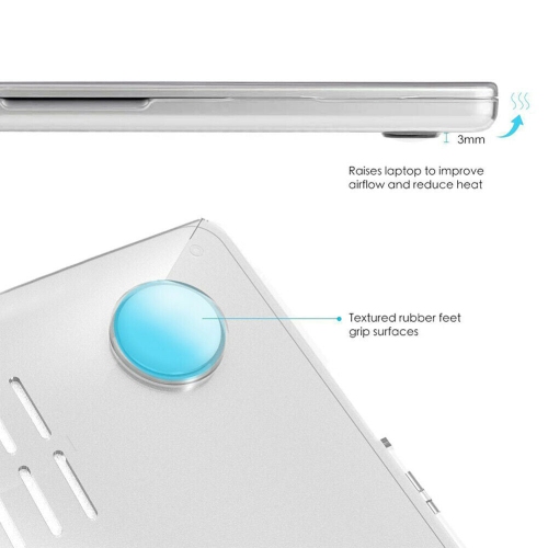 Coque rigide + couvre-base + protecteur d’écran HD pour MacBook Pro 14 po 16 po M1 Pro/Max 2021