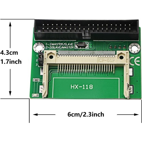 Adaptateur CF à IDE Carte mémoire CF à lecteur de cartes 3.5 IDE à CF – Convertisseur CF à IDE