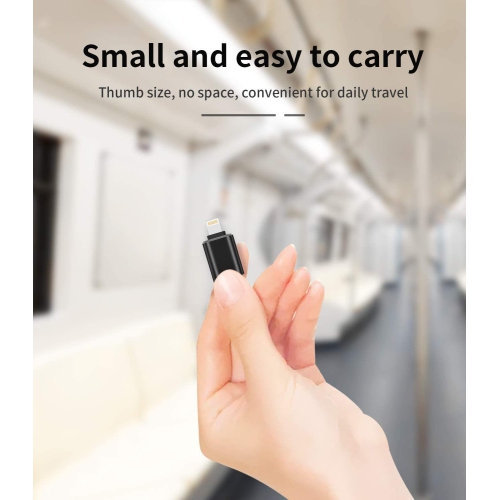 Lightning to USB iPhone OTG Adapter Camera Card Reader Flash Drive Mouse Keyboard MIDI Hub Dongle Data Sync Compatible with Apple 13 11 12 Pro Max