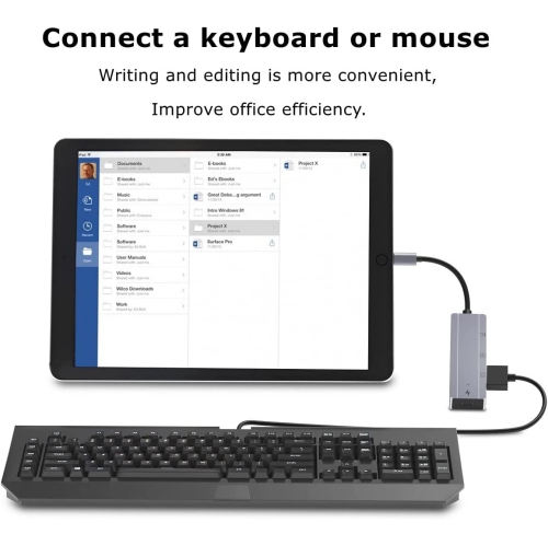 Lecteur de cartes Lightning vers SD pour appareil photo [certifié MFi Apple] , Adaptateur OTG 4-EN-1 USB femelle pour iPhone 13 12 11 XR X XS 8 7