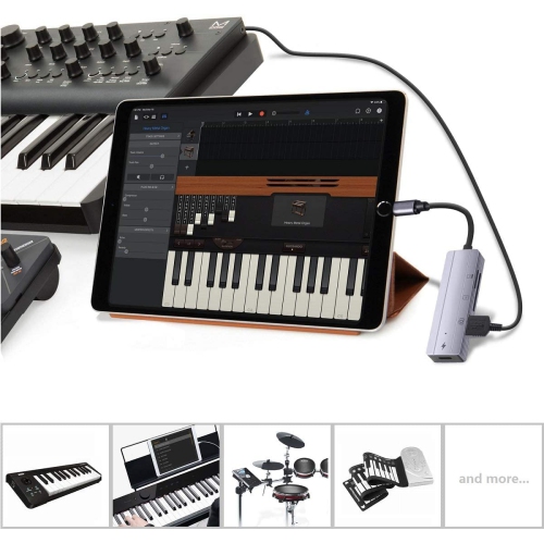 Lecteur de cartes Lightning vers SD pour appareil photo [certifié MFi Apple] , Adaptateur OTG 4-EN-1 USB femelle pour iPhone 13 12 11 XR X XS 8 7