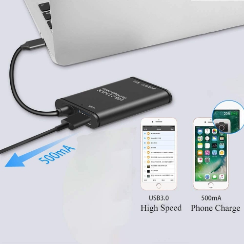 USB C SD Card Reader, High Speed 3.0 Type C Hub SD Card Reader Writer Micro SD TF Memory Card Reader OTG Adapter for PCs Android Smartphones/Tablets