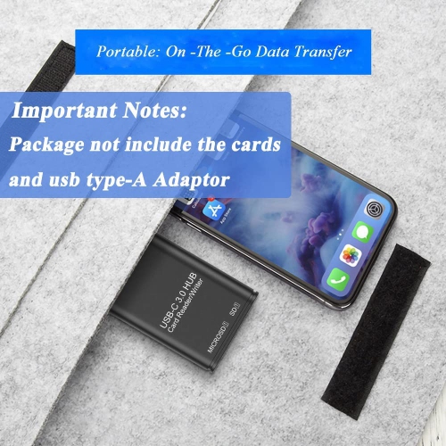 USB C SD Card Reader, High Speed 3.0 Type C Hub SD Card Reader Writer Micro SD TF Memory Card Reader OTG Adapter for PCs Android Smartphones/Tablets