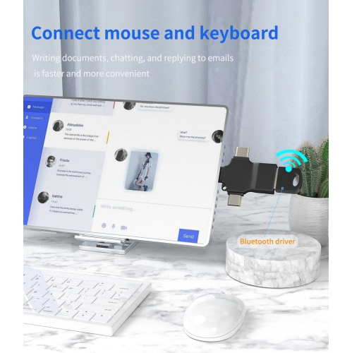 Type C to USB Adapter 3.0 OTG Female(3in1)Lightning Micro Male Converter for Apple Iphone 11 12 13 Pro Max Ipad LG Samsung Android Camera Keyboard