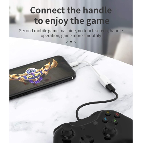 Adaptateur OTG de iPhone; Câble Lightning mâle à USB femelle pour lecteur de carte iPad Air d’Apple; lecteur de disque U; clé USB; Souris;