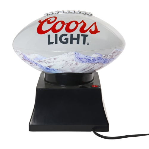 Coors Light Hot Air Popcorn Maker, Football Shaped Air Popper, with Serving Bowl, Kernel Measuring Cup, Butter Melter, Makes Healthy Snacks with No O