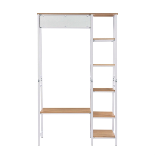 Linon Austin Wood and Metal Hall Tree in White