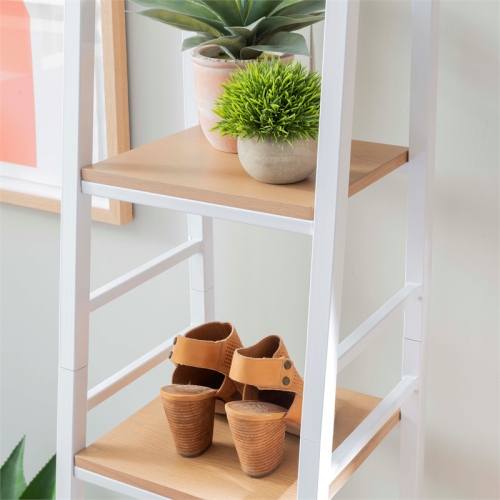 Linon Austin Wood and Metal Hall Tree in White