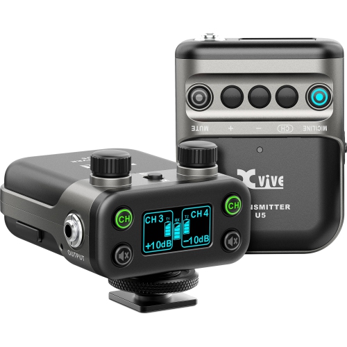 Xvive Audio U5 Wireless Audio for Video System with Transmitter,  Microphone, and Receiver