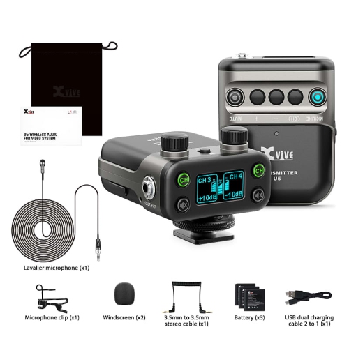 Xvive Audio U5 Wireless Audio for Video System with Transmitter 