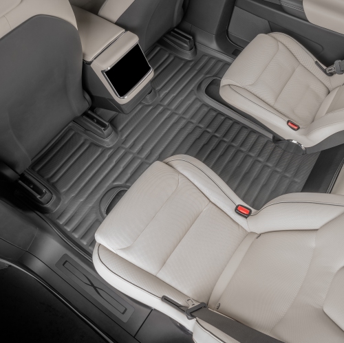 TuxMat - for Tesla Model X 6-Seater 2022-2026 Models - Custom Car Mats - Maximum Coverage, All Weather, Laser Measured - This Full Set Includes 1st,