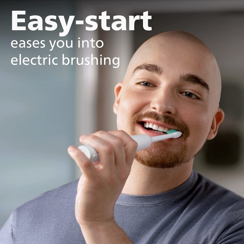 Philips Sonicare 1100 | Power Toothbrush - Rechargeable Electric Toothbrush - White Grey HX3641/02 - Brand New **