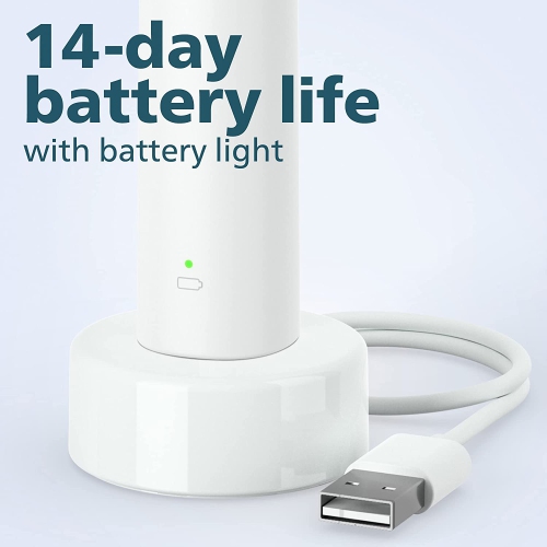 Philips Sonicare 1100 | Power Toothbrush - Rechargeable Electric Toothbrush - White Grey HX3641/02 - Brand New **