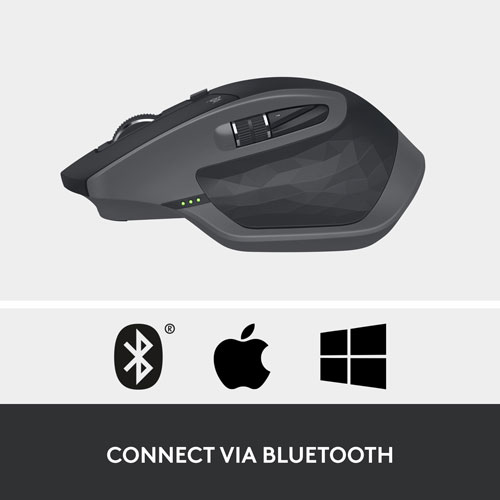Logitech MX Master 2S Bluetooth Laser Mouse - Graphite