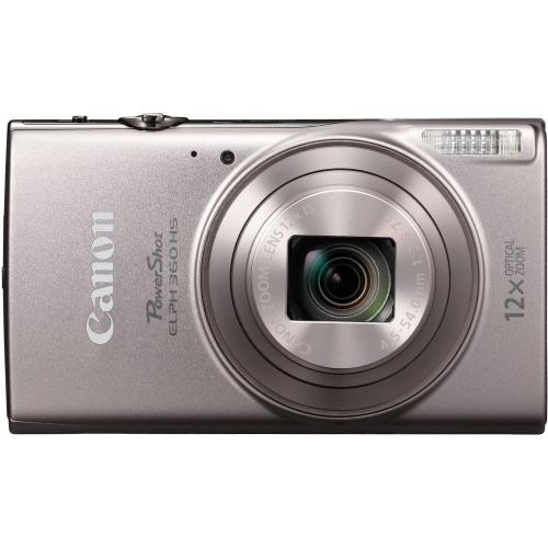 Canon PowerShot ELPH 360 HS Camera + 64GB Card + Case + More