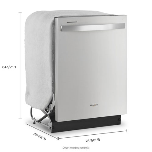 Whirlpool 24" 55dB Built-In Dishwasher (WDT540HAMZ) - Stainless Steel
