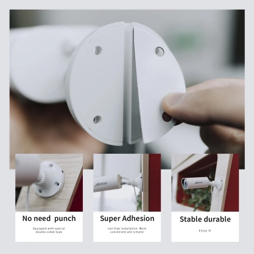 Anran K04A2803 HD Smart Wired Security Camera System - 4 cameras, 8ch DVR, 1TB