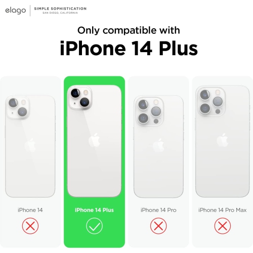 elago Magnetic Silicone Case Compatible with MagSafe iPhone 14 Plus 6.7 inch - Built-in Magnets, Compatible with All MagSafe Accessories