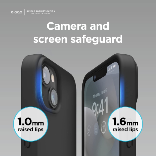 elago Magnetic Silicone Case Compatible with MagSafe iPhone 14 Plus 6.7 inch - Built-in Magnets, Compatible with All MagSafe Accessories