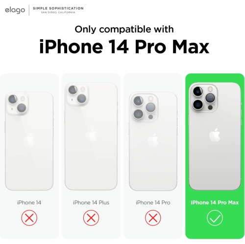 elago Magnetic Silicone Case Compatible with MagSafe iPhone 14 Pro Max 6.7 inch - Built-in Magnets, Compatible with All MagSafe Accessories