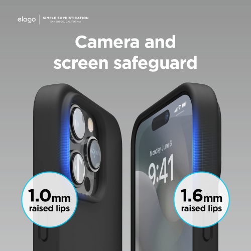 elago Magnetic Silicone Case Compatible with MagSafe iPhone 14 Pro Max 6.7 inch - Built-in Magnets, Compatible with All MagSafe Accessories