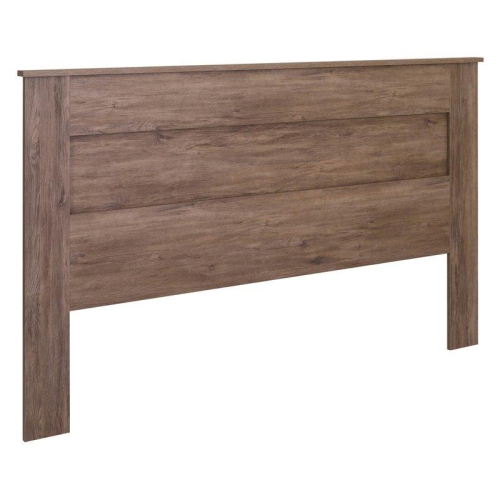 Wright Home Traditional Wood King Flat Panel Headboard in Drifted Gray