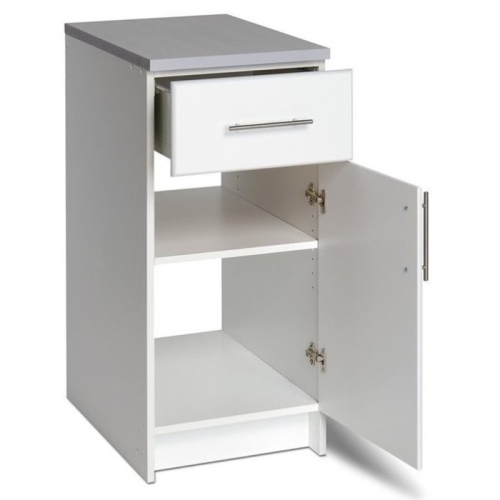 Wright Home Modern / Contemporary Engineered Wood Base Storage Cabinet in White