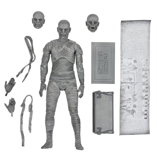Universal Monsters 7 Inch Action Figure Ultimate - Mummy Black & White Version
