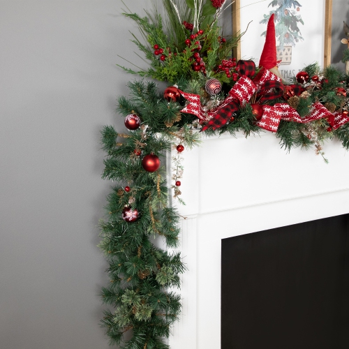 Yorkville Pine, Twig and Pinecone Artificial Christmas Garland - 9' x 12" - Unlit