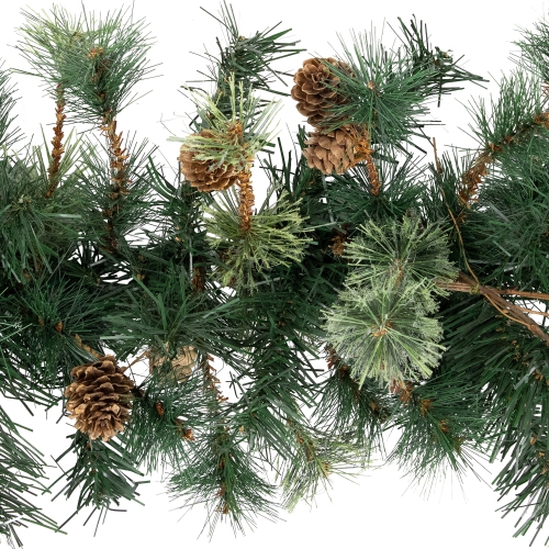 Yorkville Pine, Twig and Pinecone Artificial Christmas Garland - 9' x 12" - Unlit