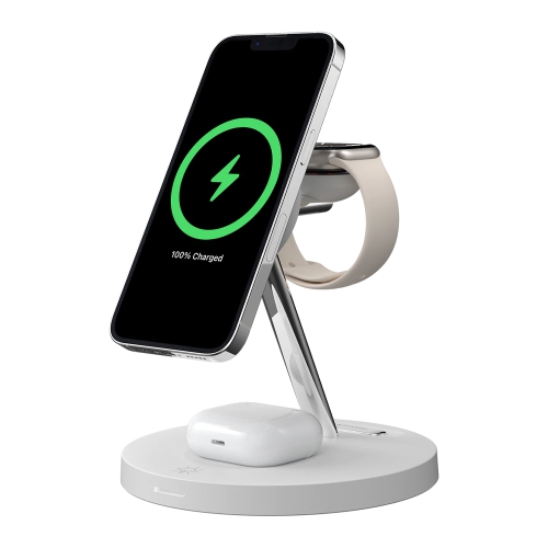 SWITCHEASY  Magpower 4-In-1 Magnetic Wireless Charging Stand Wireless Charging Gs10323529012 In White