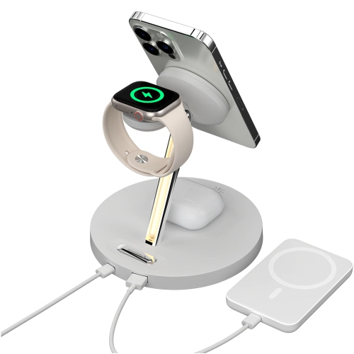 SwitchEasy MagPower 4-in-1 Magnetic Wireless Charging Stand White Wireless Charging GS10323529012
