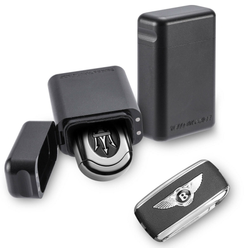 YELLOW-PRICE  Car Key Holder Rfid Blocking Aluminium Case - Non-Breakable In Black