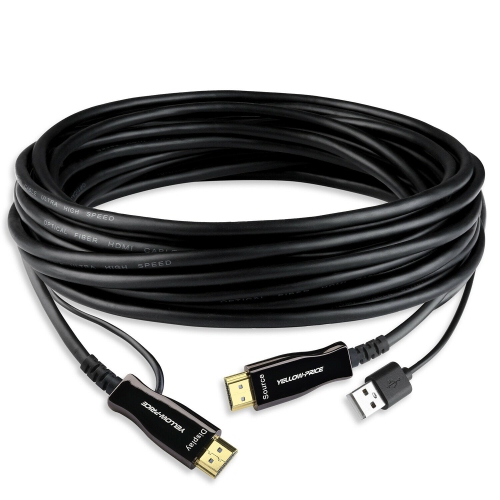 YELLOW-PRICE  Real 8K Optic Fiber HDMI 2.1 Cable-Uhd HDr 8K120Hz, Earc, Dolby Vision, HDcp2.2