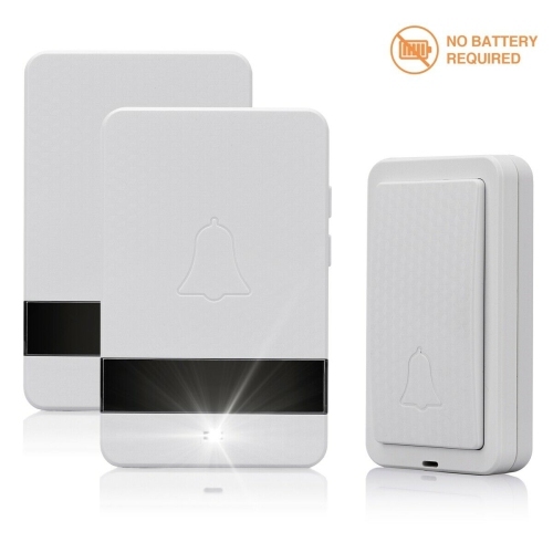 Wireless Doorbell Chime 2 Receiver 1 Transmitter 4 Volume 1000ft Door Bell Chime