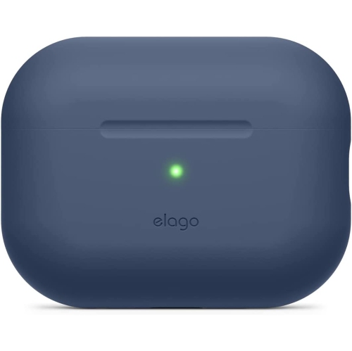 elago Silicone Case Compatible with Apple AirPods Pro 2nd Generation Case Cover, Protective Case, Front LED Visible, Supports Wireless Charging [Jean