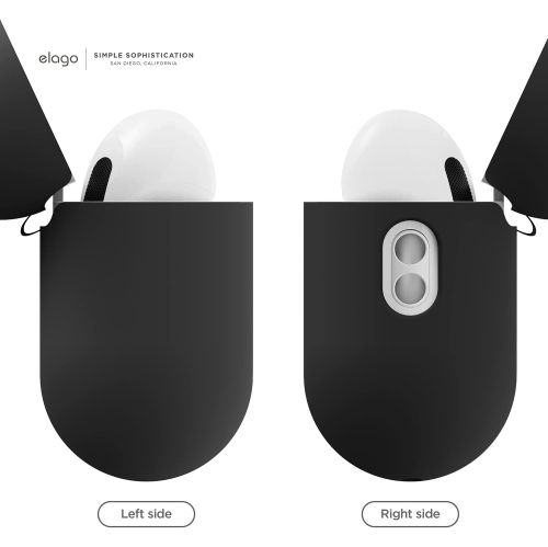 elago Silicone Case Compatible with Apple AirPods Pro 2nd Generation Case Cover, Protective Case, Front LED Visible, Supports Wireless Charging