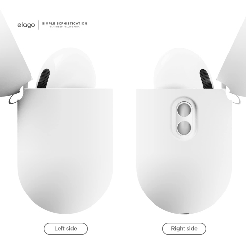 elago Silicone Case Compatible with Apple AirPods Pro 2nd Generation Case Cover, Protective Case, Front LED Visible, Supports Wireless Charging