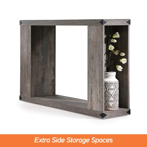 WAMPAT Farmhouse Console Table, Narrow Wood Extra Long Accent Entry Table for Hallway, Entryway