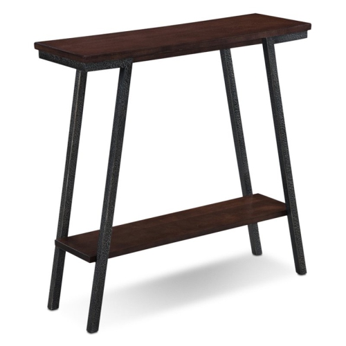 LEICK FURNITURE Leick Empiria Wood Console Table In Walnut And Foundry Bronze