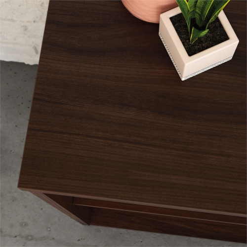 Sauder Affirm Engineered Wood 2-Shelf Bookcase in Noble Elm/Brown Finish