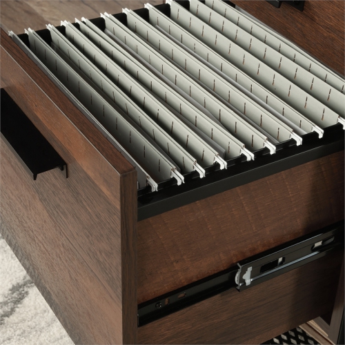 Sauder Briarbrook Engineered Wood and Metal Mobile File in Barrel Oak