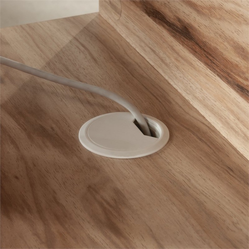 Sauder Bergen Circle Engineered Wood File Tower in Kiln Acacia Finish