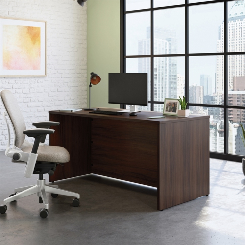 Sauder Affirm 60x30" Engineered Wood Desk in Noble Elm/Brown