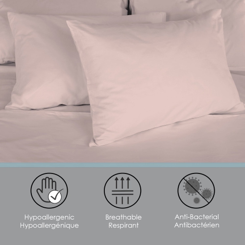 Cotton House - Bamboo Sheet Set, Hypoallergenic, Queen Size, Pink