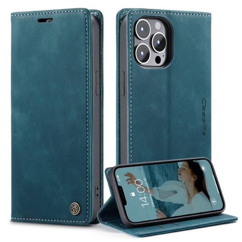 CASEME  Magnetic Stand Flip Protective Cover Leather Flip Cover Purse Style With Id & Credit Card Slots Holder for Iphone 14 Pro -