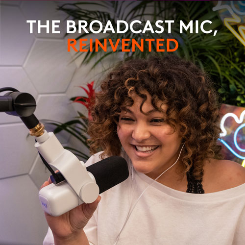Logitech Blue Sona Active Dynamic XLR Broadcast Microphone - Off-White