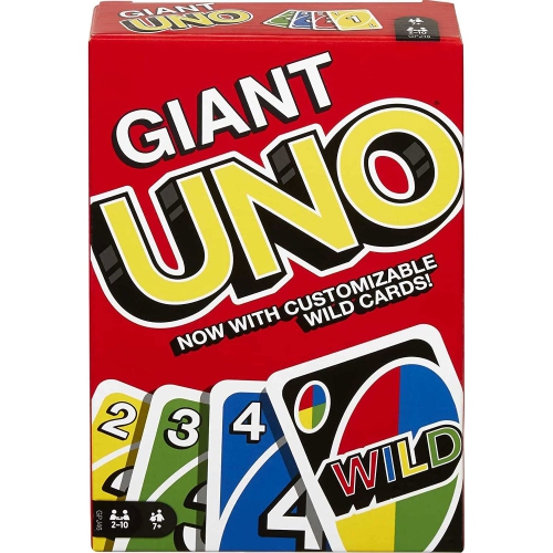 MATTEL  Giant Uno Family Card Game With 108 Oversized Cards And Instructions